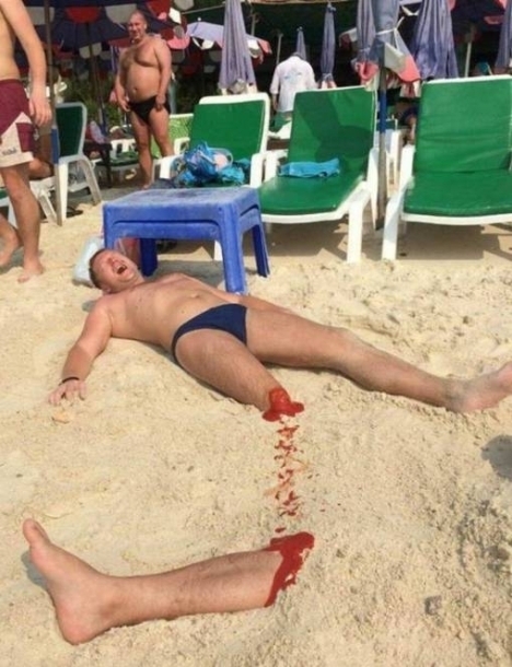 Egy bizarr kis poénkodás a strandon